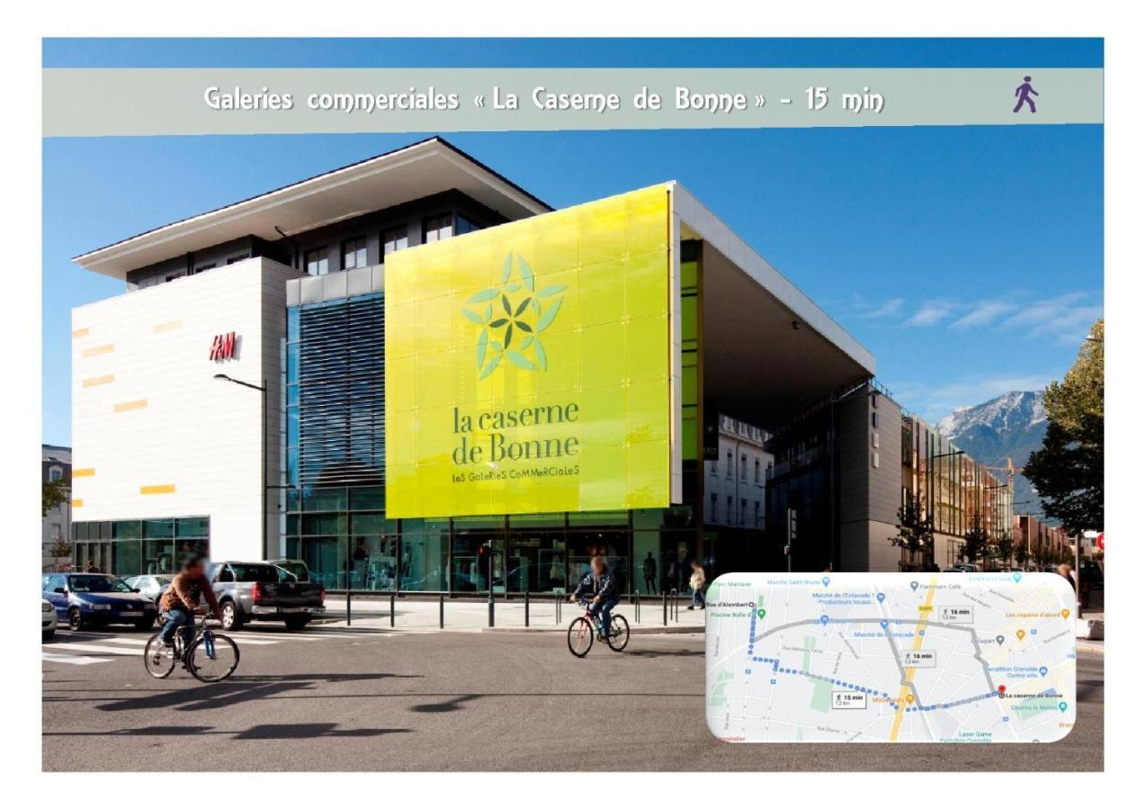 Le 62 - Spacieux T2 Avec Jardin, Parking & Tramway Гренобль Экстерьер фото
